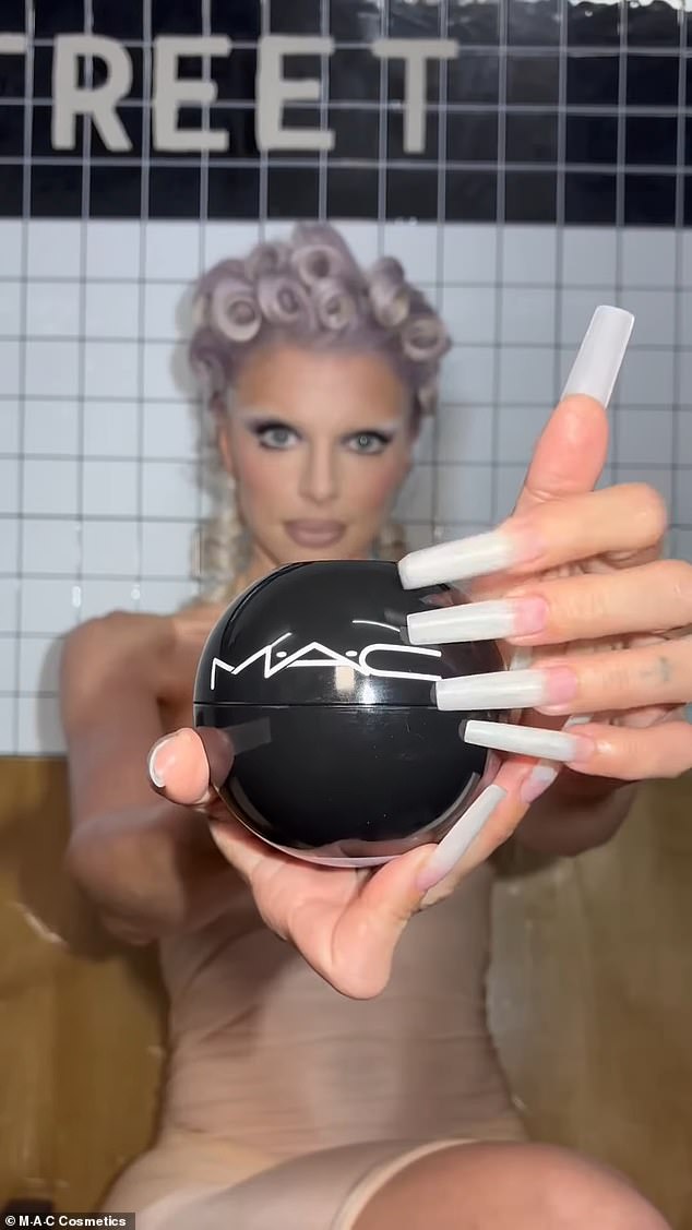 Fox later donned a sheer nude-shaded ensemble selected by her BFF/stylist Briana Andalore in order to take part in a fortune-telling Q&A with a Magic 8 Ball