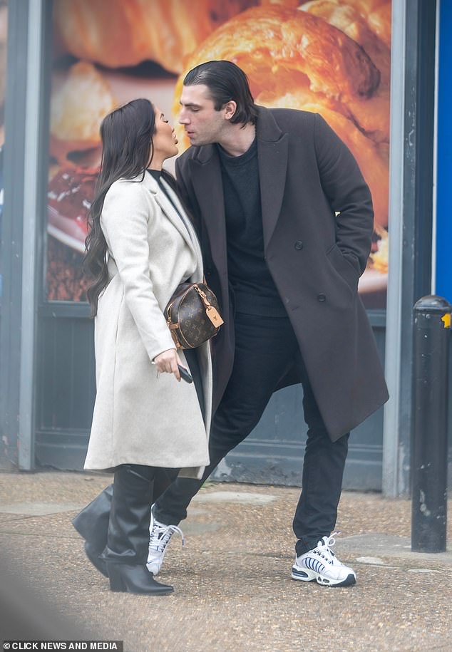 The reality TV star couple were seen in Essex smooching up a storm after he appealed his custodial sentence earlier today