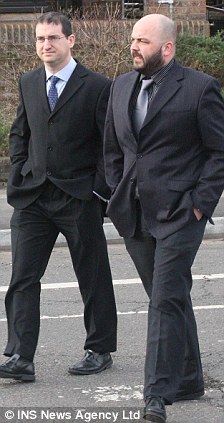 Prison officers Russell Thorne (left) and Christopher Bevan are accused of having sex with female prisoners whilst on duty