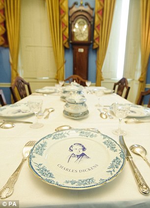 A view of the dining room