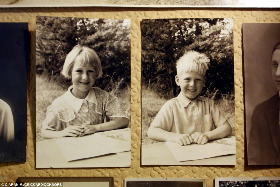 Starting young: Jan (left) and Graham Upton (right) when the couple were at school together