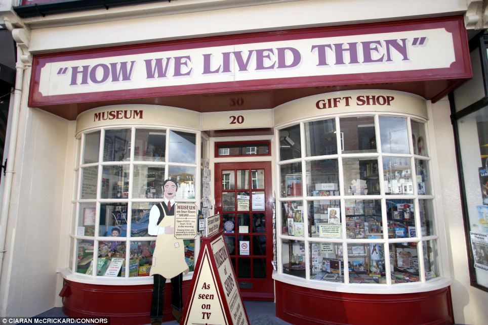 For sale: The museum, and all of the antiques inside, is on the market for £575,000 to a new buyer who will continue to run it