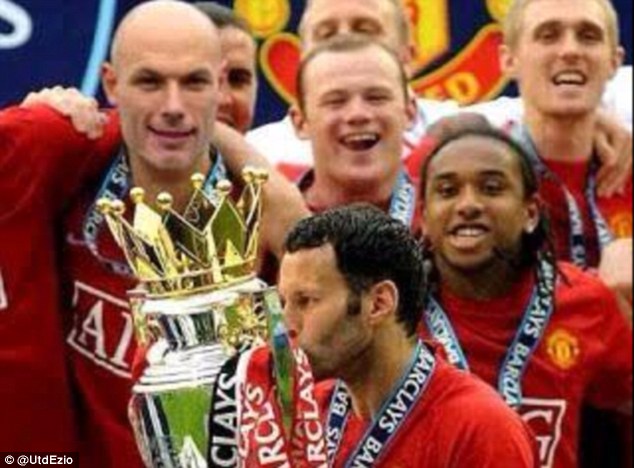 Celebrate good times: Webb has been targeted online for apparently favouring United