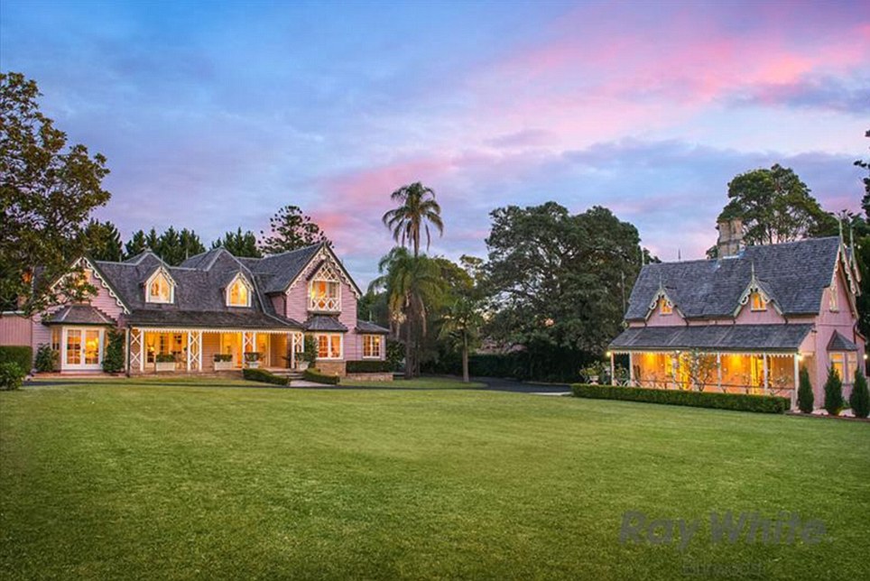 The mansion and its gate house, which is on the Register of the National Estate, is located at 4 Woodside Avenue in Burwood - in Sydney's inner west