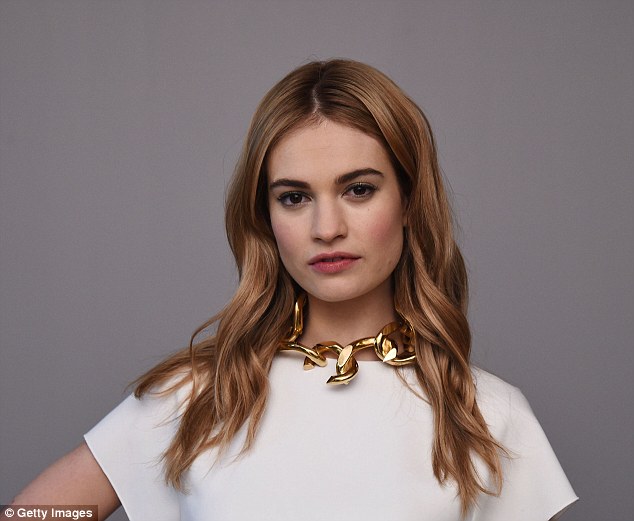 Cinderella star Lily James dons dramatic ball for luxury store event ...