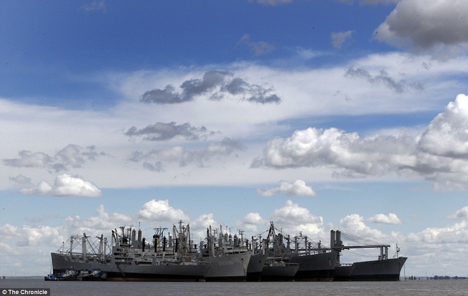 Pollution: The worst affected mooring side is Suisun Bay in California where less than 50 ships remain, slowly releasing toxins into the bay