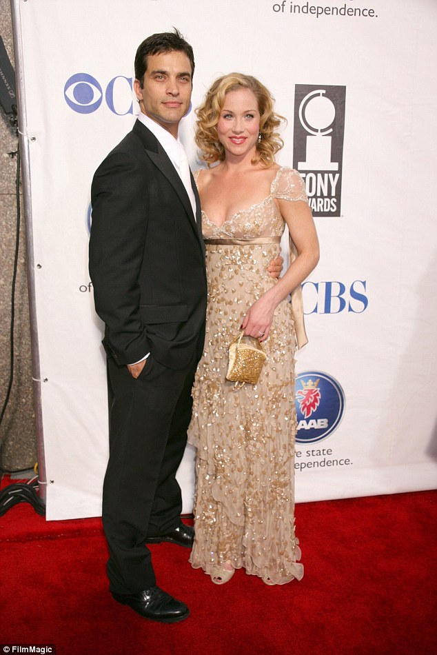 His first wife: After his set-up dates with Ellen, Johnathon settled down with former Married... With Children actress Christina Applegate. They were wed from 2001 until 2007; here they are seen in 2005