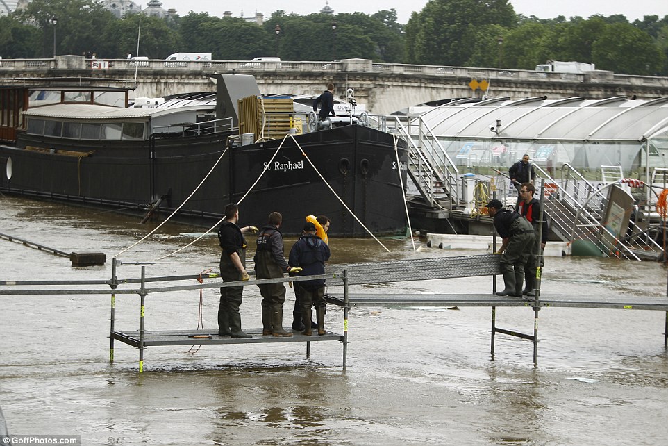 The Seine stood at 6.06 metres  above normal levels at 8:00am French time, down from a high of 6.10 metres overnight, but flood recovery efforts are still in their early stages