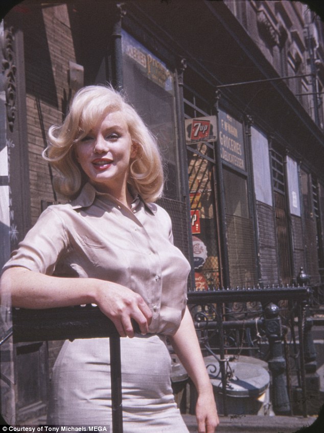 Six photos of legendary film icon Marilyn Monroe taken by her friend Frieda Hull on July 8, 1960, outside Fox Studios in New York