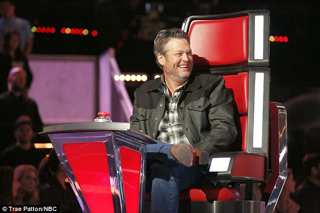 Country star: Blake completed his team after landing Kristi