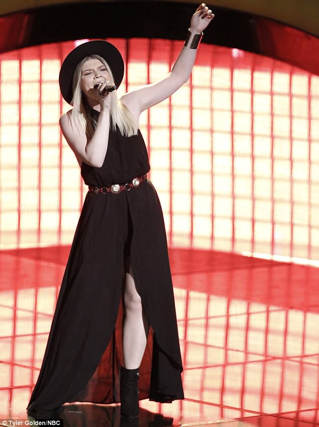 Nailed it: Megan nailed her rendition of Ode To Billie Joe that topped the charts 50 years ago