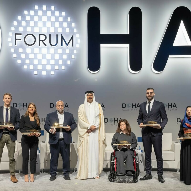 Palestinian journalists Motaz Azaiza, Wael al-Dahdouh honoured at Doha Forum