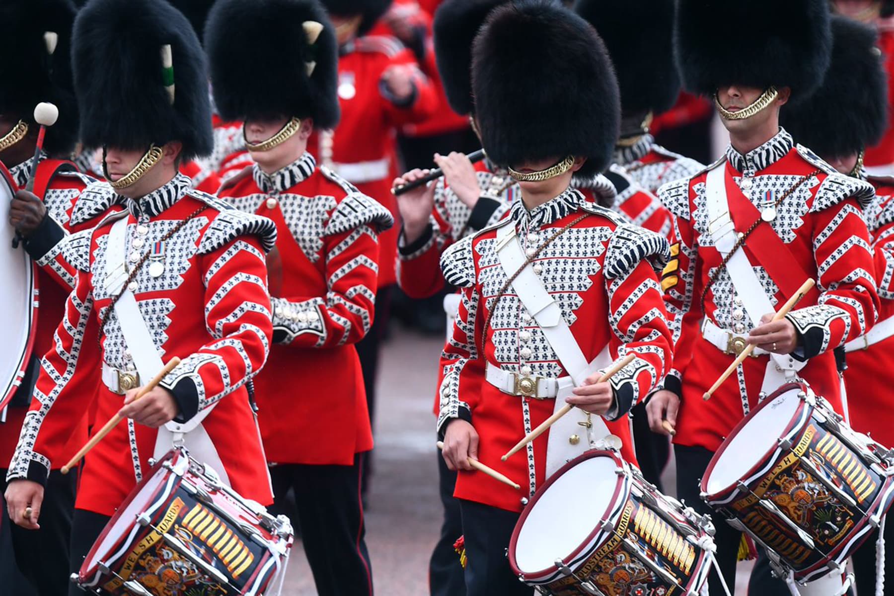 The Massed Bands perform. — Photo courtesy @RoyalFamily