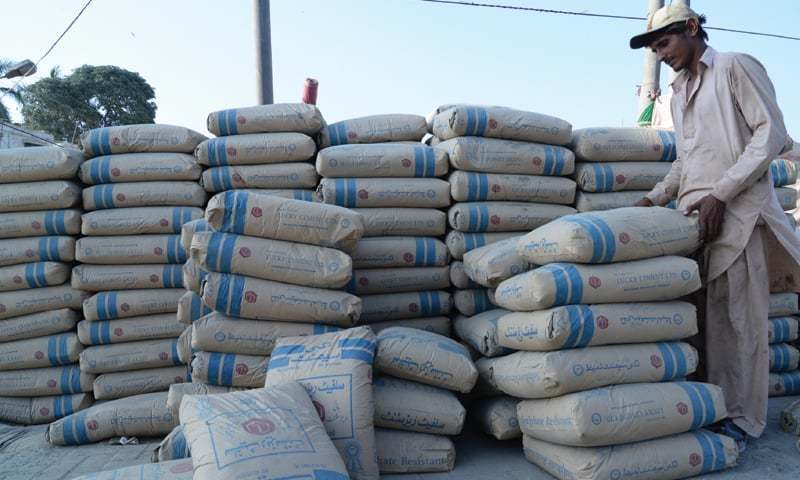 Cement prices in northern region have jumped to Rs504-508 per 50 kg bag. — AFP/File