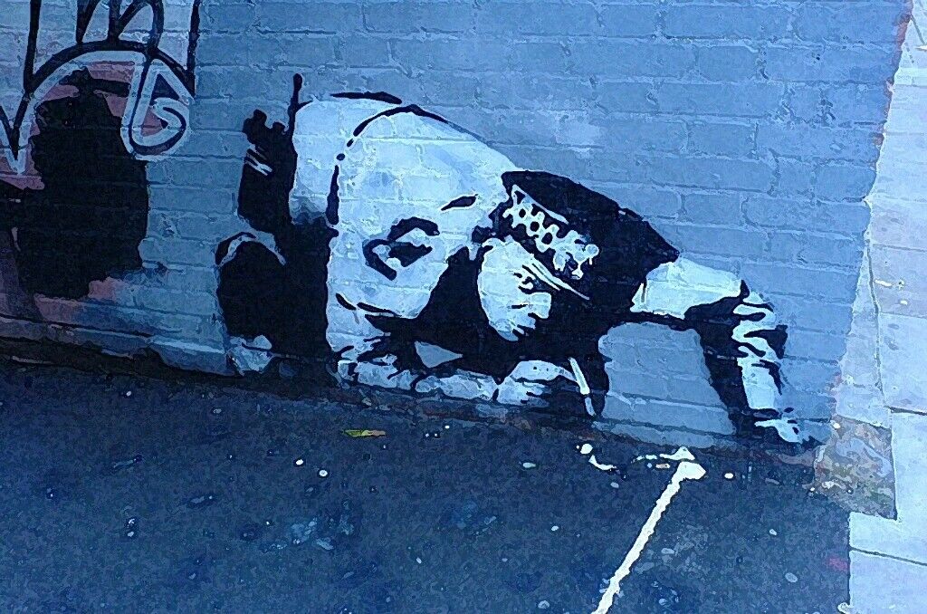 Banksy Poster Snorting Cop Street Art Wall Graffiti Print New Home ...