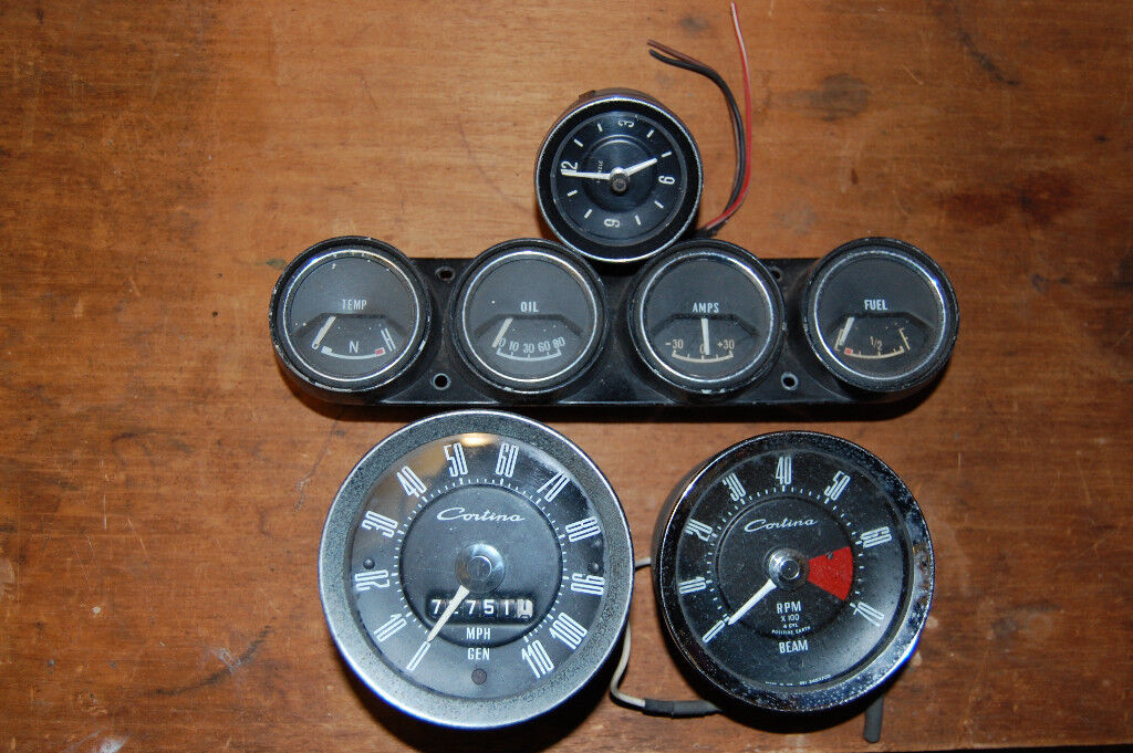 Ford Cortina Mk1 GT instruments complete set. | in Rugby, Warwickshire ...