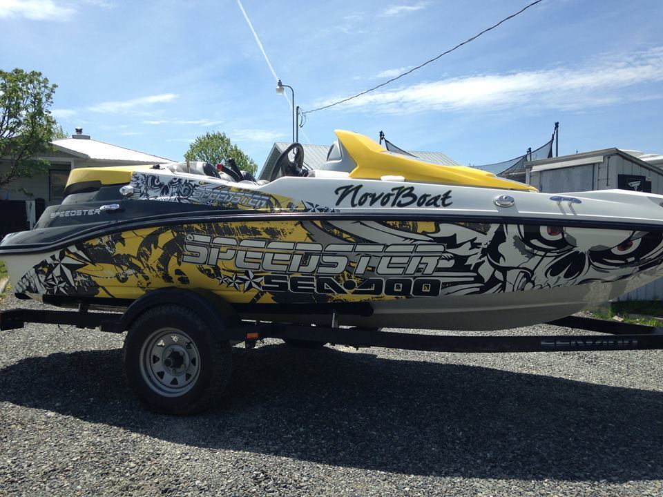 Vinyl Graphic Kit Decal Boat Sportster Sea Doo Speedster Sport Wrap ...