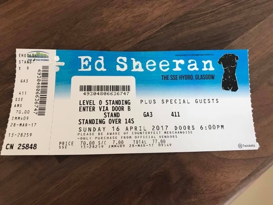 Ed Sheeran at fanSALE Buy and sell tickets