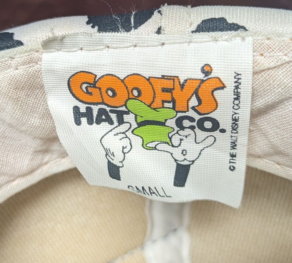 Vintage Disney ~goofy's Hat Co.~ 101 Dalmatians Dog Hat With Ears 90's 