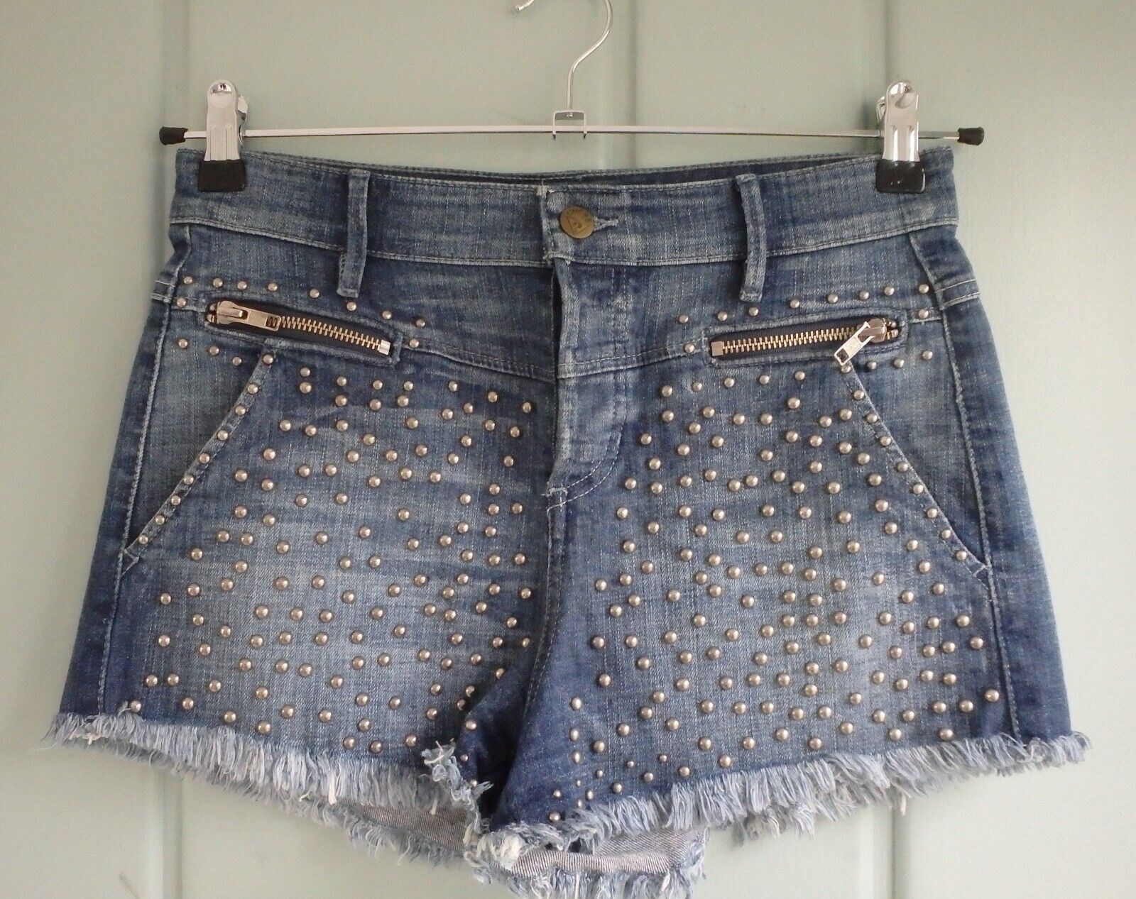 Guess Jeans Womens 28 Cutoff High Waist Shorts St… - image 2