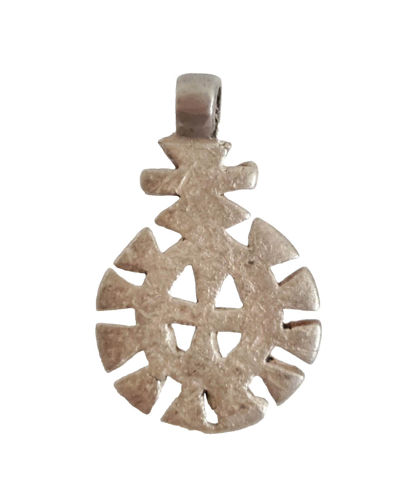 Antique Silver Ethiopian pendant Amulet, Genuine … - image 2