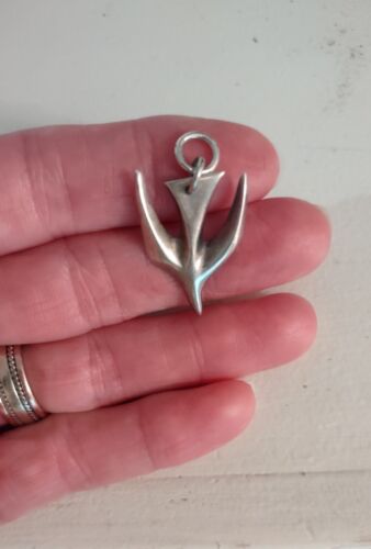 Retired James Avery Large Dove Pendant