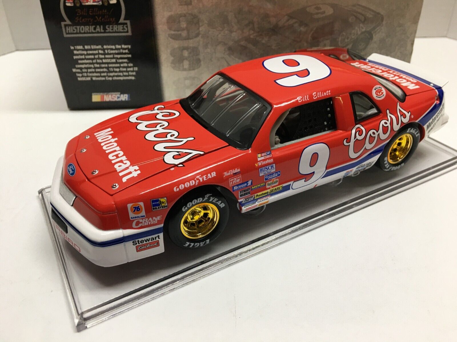 BILL ELLIOTT #9 COORS / CHAMPIONSHIP 1988 THUNDERBIRD 1/24 ACTION | eBay