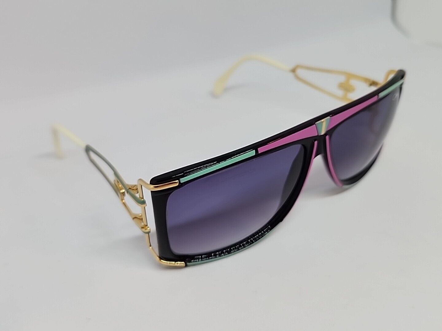 CAZAL Model 866 Pink & Teal VINTAGE Sunglasses - … - image 3