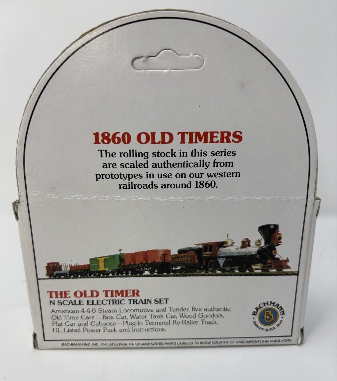 N Scale Model Train - Bachmann 1860 47' Old Timers Central Pacific ...