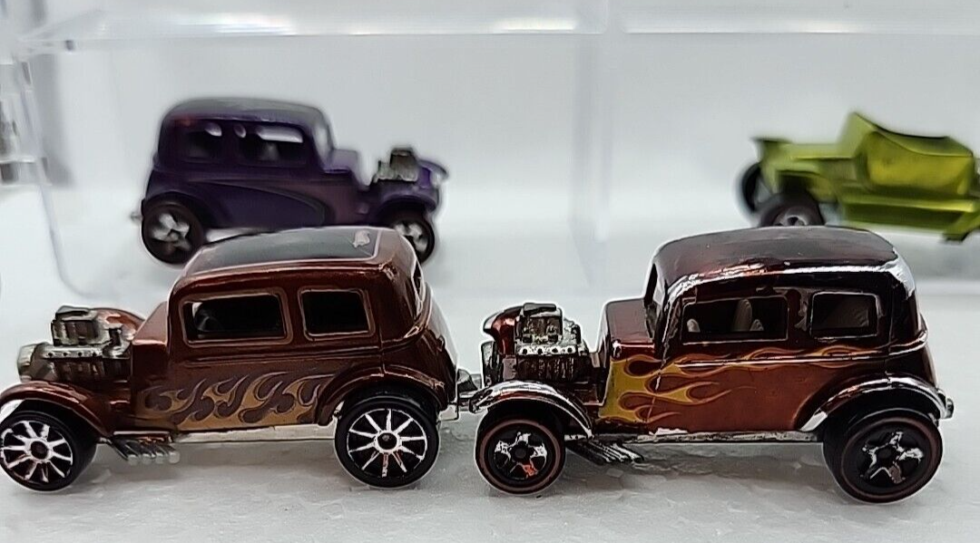 7 - Vintage Mattel Hot Wheels 1968 Classic 32 Ford Vicky & 1 - 1968 HOT ...