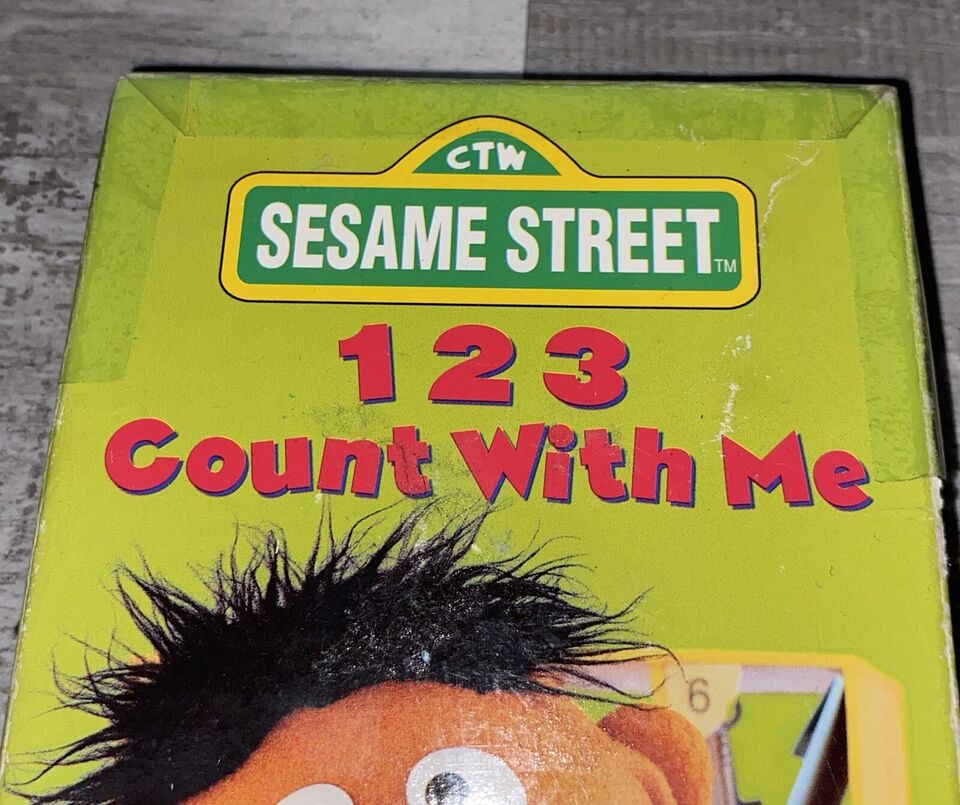 Sesame Street 123 Count With Me VHS 74644991932 | eBay