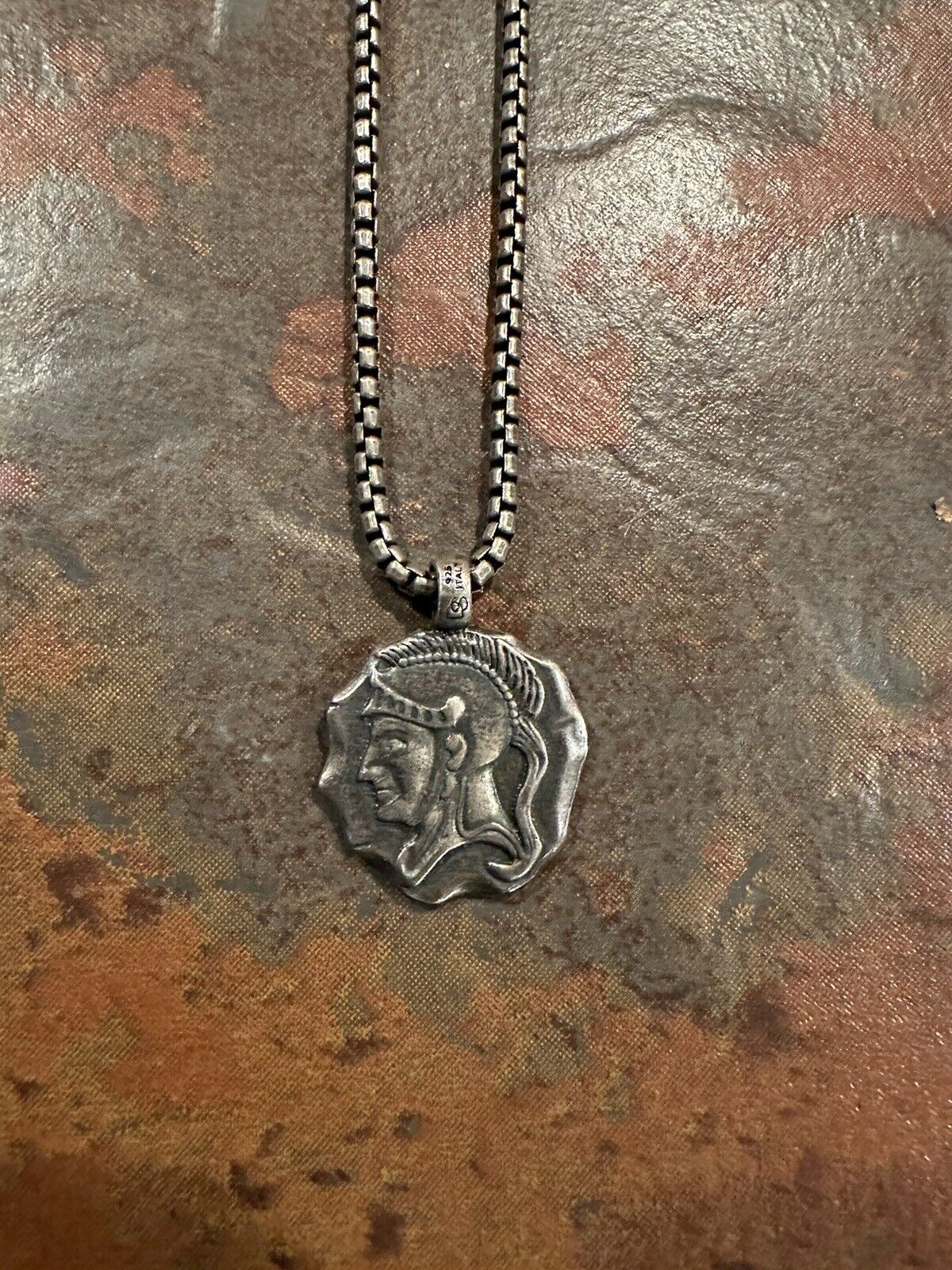 Degs And Sal Sterling Silver Men’s Spartan Neckla… - image 1