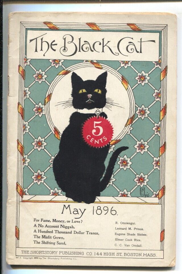 PULP: Black Cat #8 5/1896-Nelly Littlehale Umstaetter cover-Eugene ...