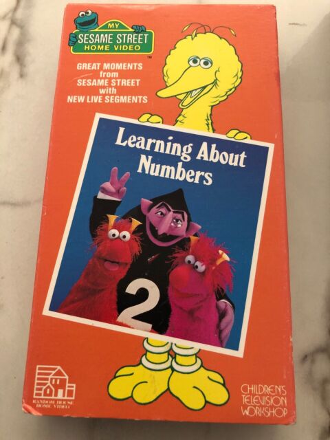 Sesame Street Learning About Numbers VHS Video Tape 1986 RARE Vtg Kids ...