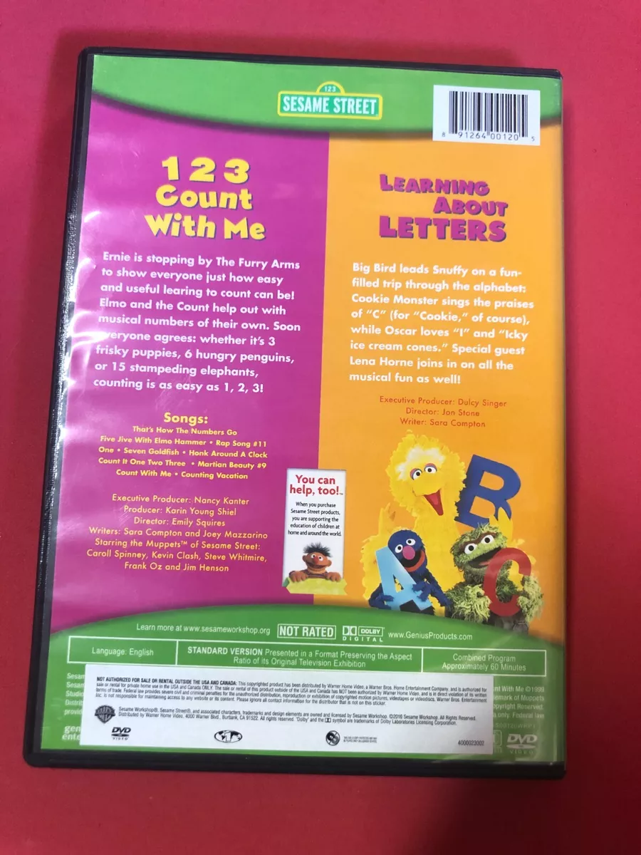 Sesame Street Learning About Letters Dvd Ebay