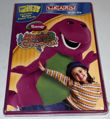 Barney Movin' and Groovin' (DVD, 2011) Flashcards Included - Factory ...