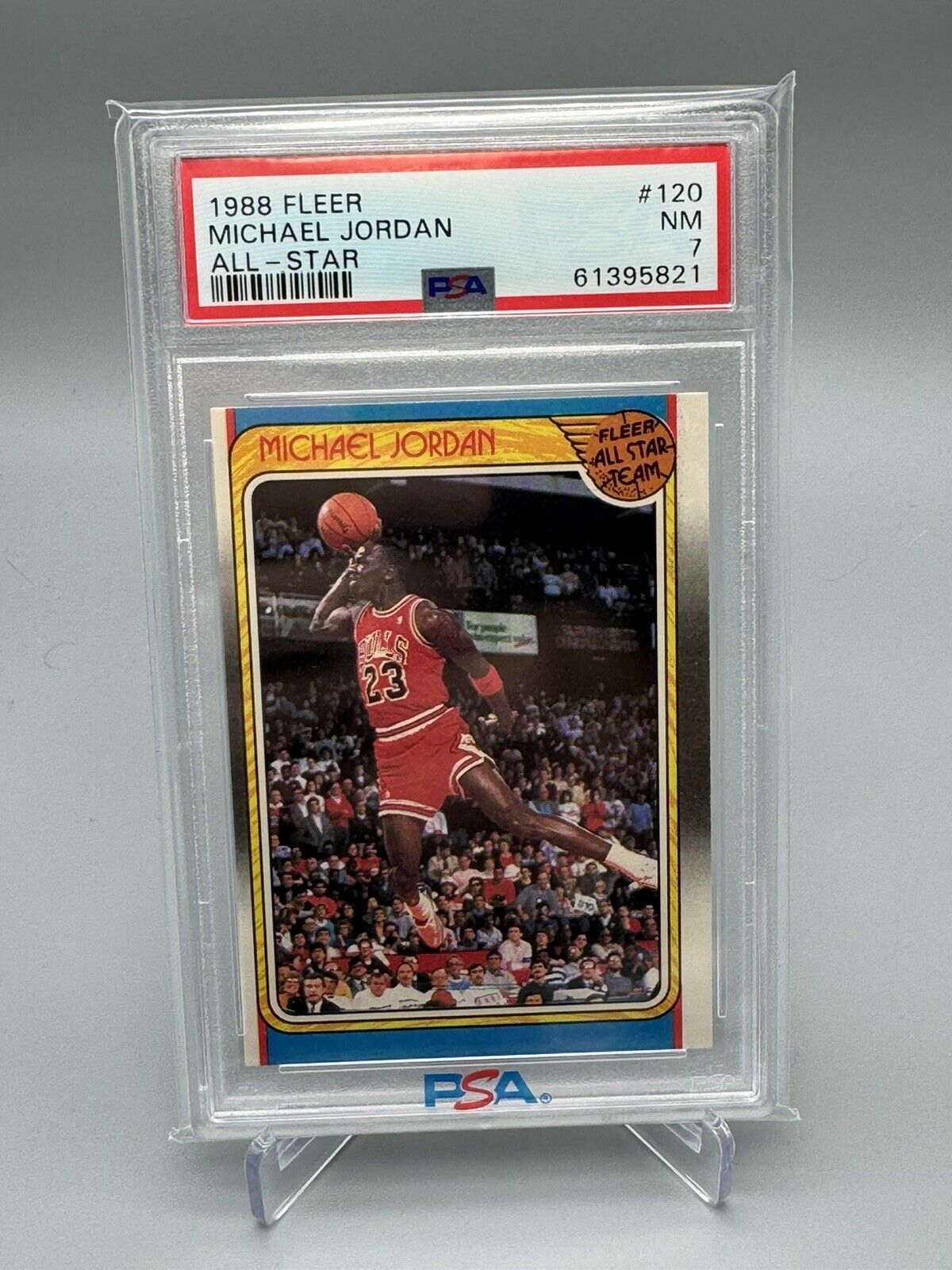 1988 Fleer - MICHAEL JORDAN - All Star #120 - CHICAGO BULLS PSA 7 | eBay