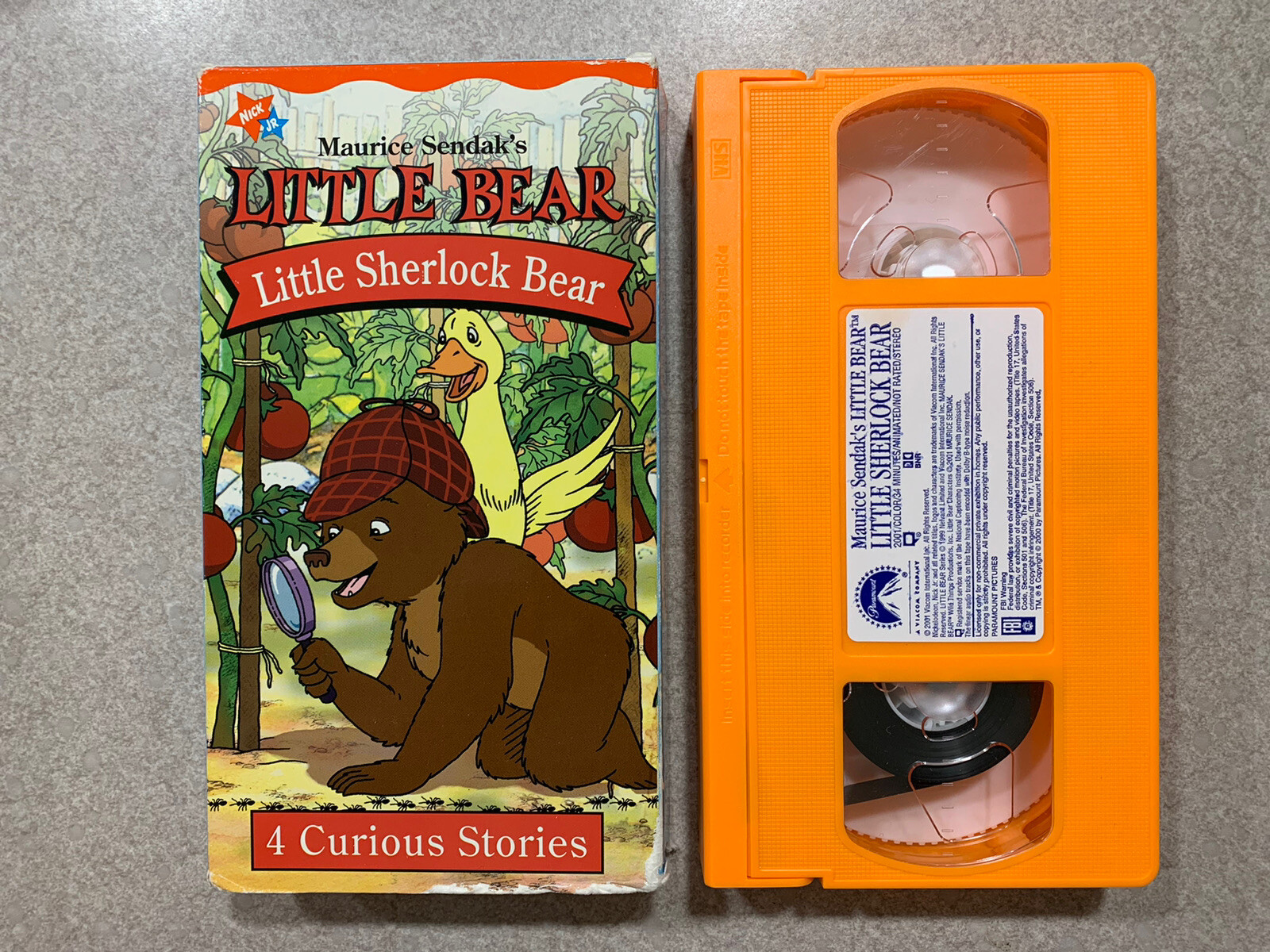 Little Bear - Little Sherlock Bear (VHS, 2001) Maurice Sendak’s Nick Jr ...