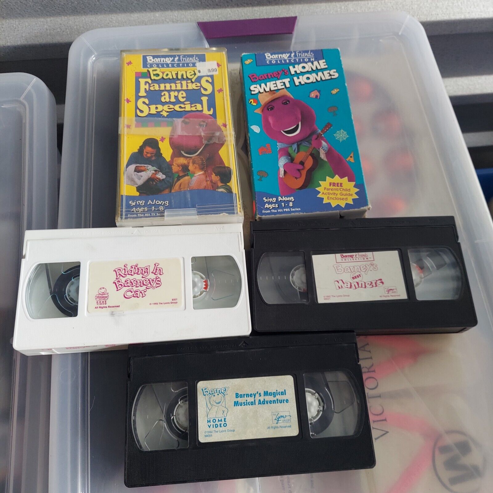 BARNEY the Purple Dinosaur VHS Tapes Lot Of | Grelly USA