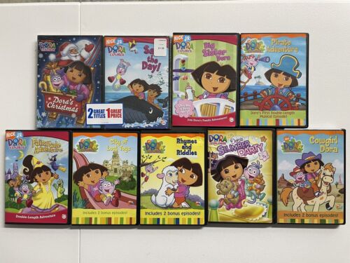 Dora The Explorer Lot of 9 DVDs - Nickelodeon Nick Jr - 2 Unopened | eBay