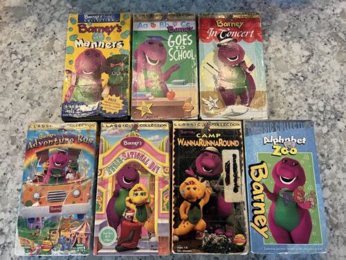 Lot Of Barney VHS Tapes 90’s HiT Lyrick Barney Home Video Classic ...