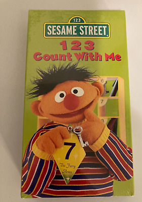 Sesame Street 123 Count With Me VHS 1997 BRAND NEW SEALED! 74644991932 ...