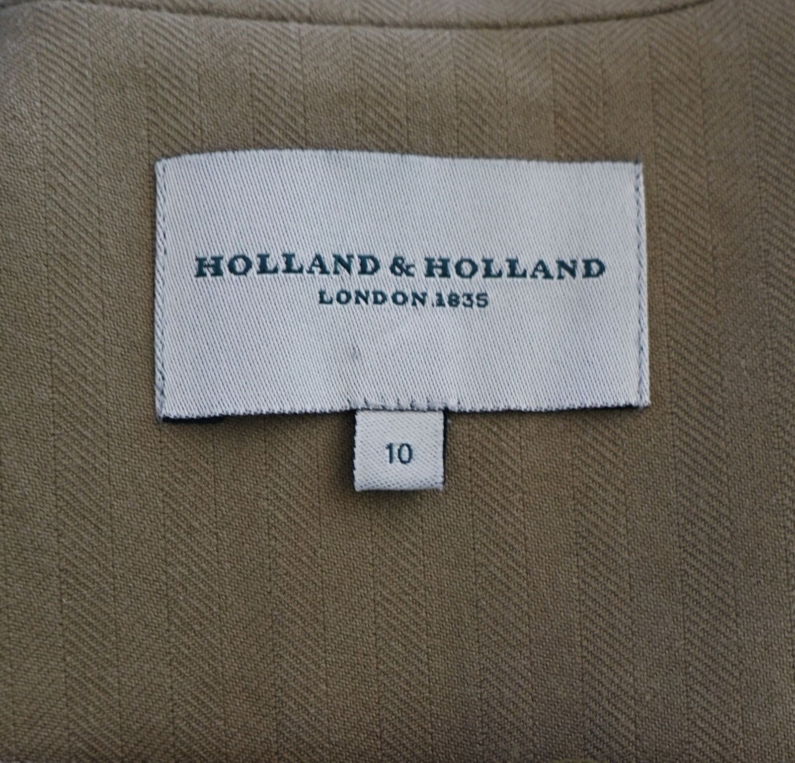 HOLLAND & HOLLAND LONDON Army Green Cotton Twill … - image 3