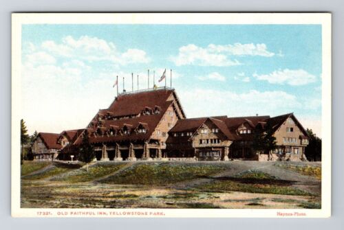 Yellowstone Park WY-Wyoming, Old Faithful Inn, Vintage Postcard | eBay