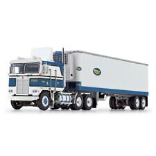 1:64 Kenworth K100 COE Flattop W/ 40' Vintage Reefer Trailer, Shaffer