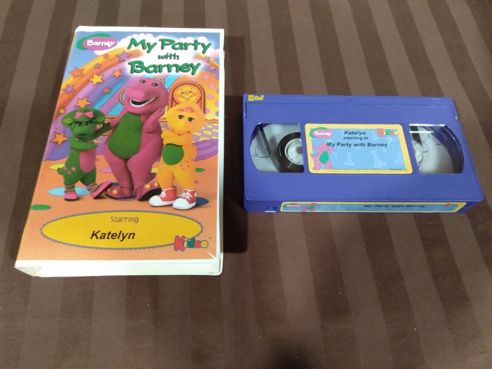 My Party with Barney VHS Tape Starring Katelyn Kideo VHS RARE! | eBay