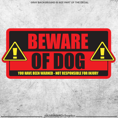 Beware of Dog / sticker / caution / warning / door / attention / animal ...