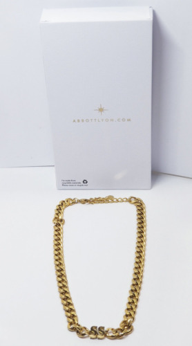 Abbott Lyon Gold Tone Initial 'SS' Choker