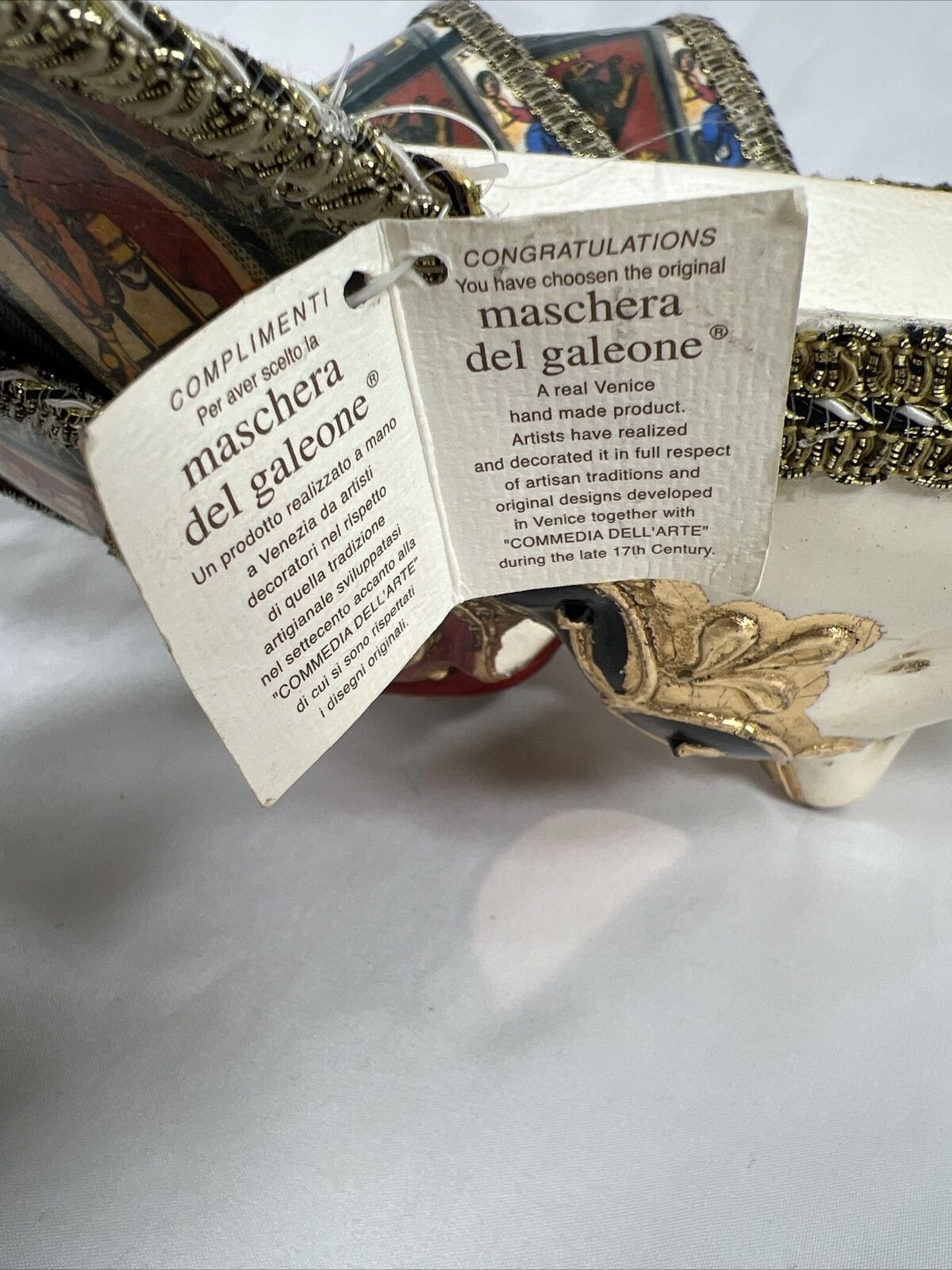 La Maschera del Galeone Hand Painted Venetian Mas… - image 17