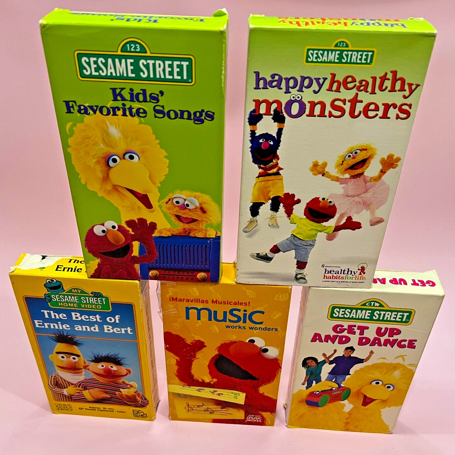 SESAME STREET VHS LOT KIDS